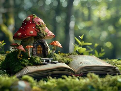 storybook house, storybook, nature